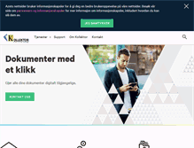 Tablet Screenshot of kollektor.no